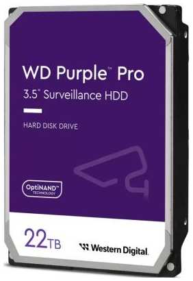 Жесткий диск 3.5 22 Tb 7200 rpm 512 Mb cache Western Digital Purple PRO SATA III 6 Gb/s WD221PURP 2034095663