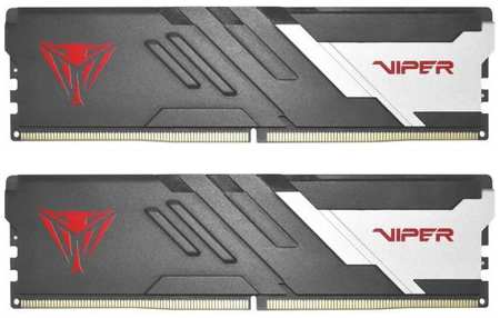 Оперативная память для компьютера 32Gb (2x16Gb) PC5-51200 6400MHz DDR5 DIMM Unbuffered CL32 Patriot Viper Venom PVV532G640C32K