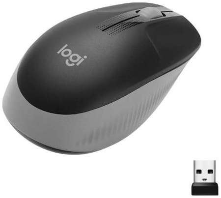 Мышь беспроводная Logitech M191 чёрный серый USB + радиоканал 2034096873