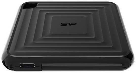 Внешний SSD диск 1.8 256 Gb USB Type-C Silicon Power PC60 черный SP256GBPSDPC60CK 2034097203