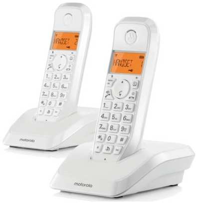 Р/Телефон Dect Motorola S1202 белый 2034097647