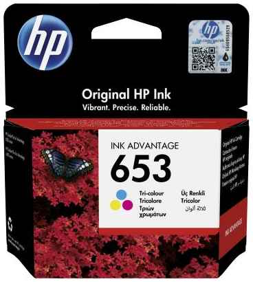 Картридж HP 653 струйный трёхцветный (200 стр) [3YM74AE#BHK] 2034101079