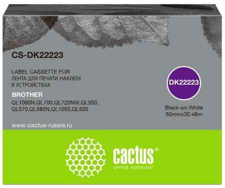 Картридж ленточный Cactus CS-DK22223 для Brother P-touch QL-500, QL-550, QL-700, QL-800