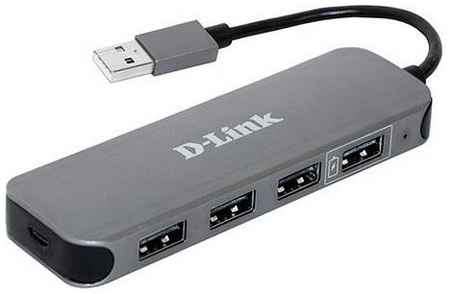 Разветвитель USB 2.0 D-Link DUB-H4 4 x USB 2.0 microUSB