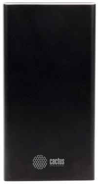 Мобильный аккумулятор Cactus CS-PBFSIT-20000 Li-Pol 20000mAh 2.1A+2.1A черный 2xUSB материал алюминий 2034107436