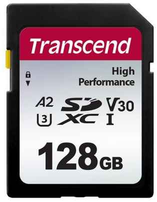 Флеш-накопитель Transcend Карта памяти Transcend 128GB SD Card UHS-I U3 A2