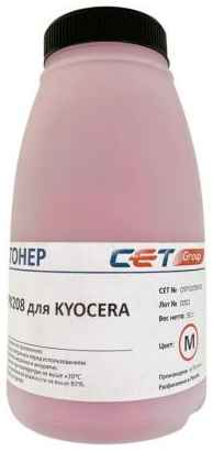 Тонер Cet PK208 OSP0208M-50 пурпурный бутылка 50гр. для принтера Kyocera Ecosys M5521cdn/M5526cdw/P5021cdn/P5026cdn 2034114015