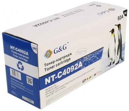 Картридж лазерный G&G NT-C4092A черный (2500стр.) для HP LJ 1100/3200/3220 2034114949