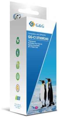 Чернила G&G GG-C13T00R340 пурпурный70мл для Epson EcoTank 7700/7750