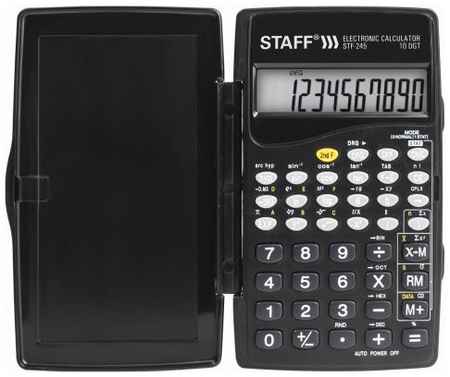 Калькулятор инженерный STAFF STF-245 10-разрядный черный 250194 2034115682