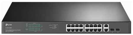 TP-Link 18-port gigabit Unmanaged switch with 16 PoE+ ports, 18 10/100/1000Mbps RJ-45 port, 2 combo SFP ports, compliant with 802.3af/at, 250W PoE budget, sup 2034117620