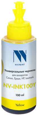 NV-Print Чернила NV-INK100 Yellow универсальные на водной основе для аппаратов Canon (100 ml) (Китай) 2034120241
