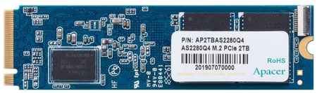 Твердотельный накопитель SSD M.2 2 Tb Apacer AS2280Q4 Read 5000Mb/s Write 4400Mb/s 3D NAND TLC AP2TBAS2280Q4-1 2034123685