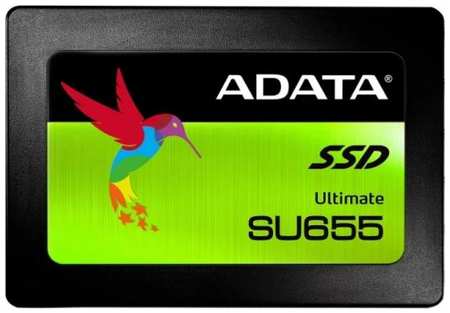 Твердотельный накопитель SSD 2.5 240 Gb A-Data Ultimate SU655 Read 520Mb/s Write 450Mb/s 3D NAND TLC (ASU655SS-240GT-C)