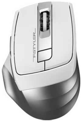 Мышь беспроводная A4TECH Fstyler FB35 белый серый USB + радиоканал 2034124258