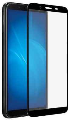 Закаленное стекло с цветной рамкой (fullscreen+fullglue) для Samsung Galaxy A01 Core DF sColor-105 (black)