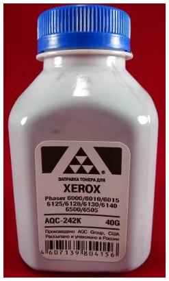 Тонер XEROX Phaser 6000/6010/6015/6125/6128/6130/6140/6500/6505 Black (фл. 40г) AQC-США фас.Россия 2034126350