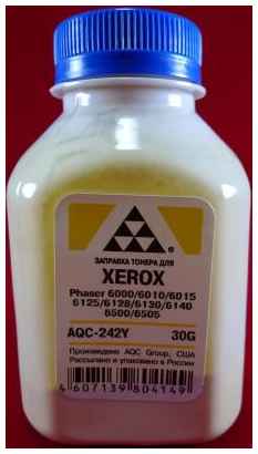 Тонер XEROX Phaser 6000/6010/6015/6125/6128/6130/6140/6500/6505 Yellow (фл. 30г) AQC-США фас.Россия 2034126352