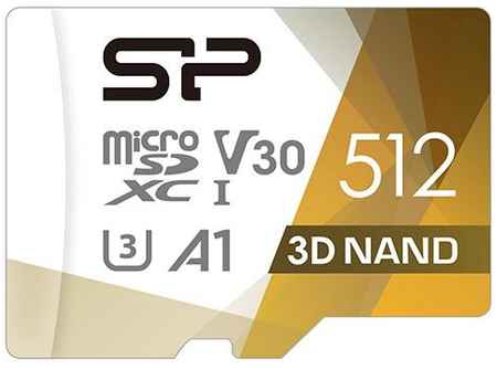 Флеш карта microSD 512GB Silicon Power Superior Pro A1 microSDXC Class 10 UHS-I U3 Colorful 100/80 Mb/s (SD адаптер) 2034126737