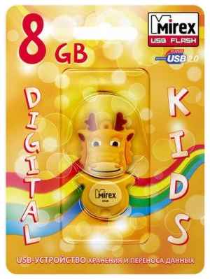 Флеш накопитель 8GB Mirex Dragon, USB 2.0, Желтый 2034126768
