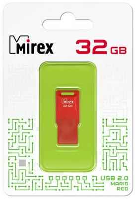 Флеш накопитель 32GB Mirex Mario, USB 2.0, Красный 2034126773