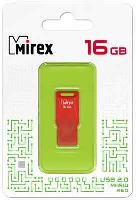 Флеш накопитель 16GB Mirex Mario, USB 2.0, Красный 2034126778