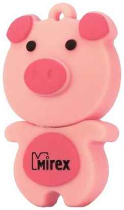 Флеш накопитель 8GB Mirex Pig, USB 2.0, Розовый 2034126789