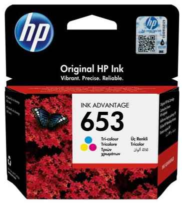 Картридж струйный HP 653 3YM74AE многоцветный (200стр.) (5мл) для HP DeskJet Plus Ink Advantage 6075/6475