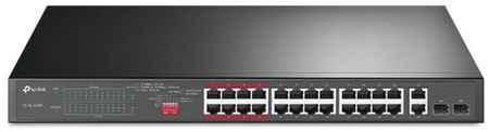 TP-Link 24-port 10/100Mbps Unmanaged PoE+ Switch with 2 combo RJ-45/SFP uplink ports, metal case, rack mount 2034128711