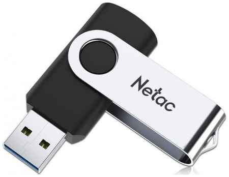 Флешка 64Gb Netac U505 USB 2.0 серебристый черный 2034129548