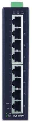 PLANET IP30 Slim type 8-Port Industrial Manageable Gigabit Ethernet Switch (-40 to 75 degree C) 2034130216