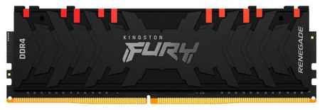 Оперативная память для компьютера 8Gb (1x8Gb) PC4-32000 4000MHz DDR4 DIMM CL19 Kingston FURY Renegade RGB (KF440C19RBA/8)