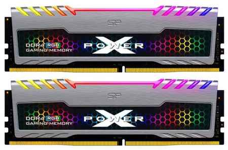 Оперативная память для компьютера 16Gb (2x8Gb) PC4-28800 3600MHz DDR4 DIMM CL18 Silicon Power XPOWER Turbine RGB (SP016GXLZU360BDB) 2034131076