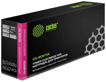 Картридж лазерный Cactus CS-W2073X пурпурный (1300стр.) для HP Color Laser 150a/150nw/178nw MFP/179fnw MFP 2034132736