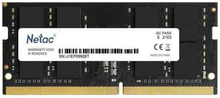 Оперативная память для ноутбука 16Gb (1x16Gb) PC4-21300 2666MHz DDR4 SO-DIMM Unbuffered CL19 Netac Basic NTBSD4N26SP-16 2034133704