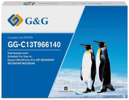 Картридж струйный G&G GG-C13T966140 черный (795мл) для Epson WorkForce Pro WF-M5299DW/M5799DWF/M5298DW 2034133762