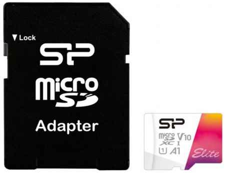 Карта памяти microSDXC 128Gb Silicon Power Elite A1 SP128GBSTXBV1V20SP
