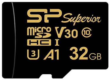 Карта памяти microSDHC 32Gb Silicon Power Superior Golden SP032GBSTHDV3V1GSP 2034134262