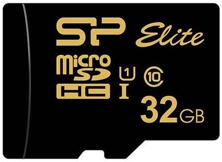 Флеш карта microSD 32GB Silicon Power Elite Gold microSDHC Class 10 UHS-I U1 85Mb/s