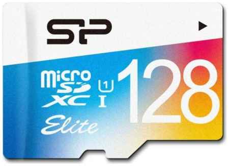 Флеш карта microSD 128GB Silicon Power Elite microSDHC Class 10 UHS-I Colorful 2034134279