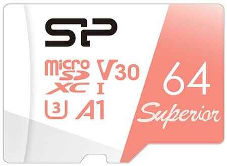 Флеш карта microSD 64GB Silicon Power Superior A1 microSDXC Class 10 UHS-I U3 100/80 Mb/s 2034134287