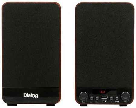Dialog Jazz AJ-13 BROWN - акустические колонки 2.0, 2*15W RMS, Bluetooth, FM, USB+microSD reader 2034135998