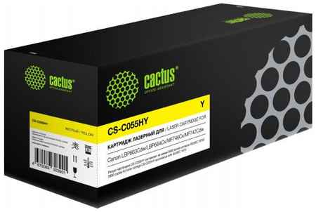 Картридж Cactus CS-C055HY для Canon i-SENSYS LBP662, LBP663, LBP664, MF740, MF741, MF742, MF743, / MF744, MF745, MF746 5900стр Желтый 2034137522