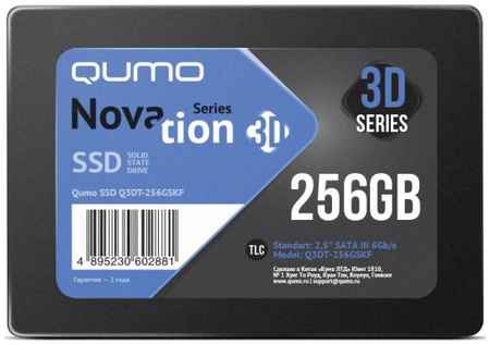 Твердотельный накопитель SSD 2.5 256 Gb QUMO Novation Read 530Mb/s Write 450Mb/s 3D NAND TLC 2034139934