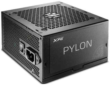ADATA Игровой блок питания XPG PYLON550B-BLACKCOLOR Игровой блок питания (550 Вт, PCIe-2шт, ATX v2.31, Active PFC, 120mm Fan, 80 Plus Bronze)