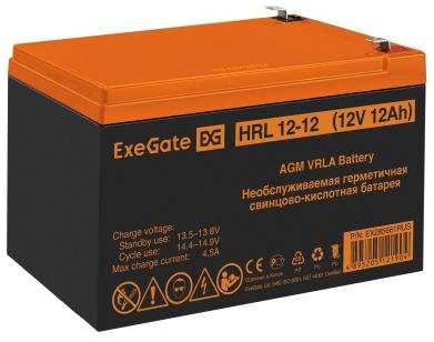 Exegate EX285661RUS Аккумуляторная батарея HRL 12-12 (12V 12Ah 1251W, клеммы F2) 2034151354