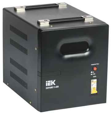 Стабилизатор напряжения IEK Expand 5кВА однофазный черный (IVS21-1-005-11) 2034153413