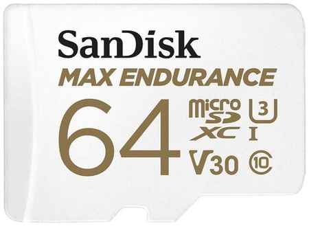 Флеш карта microSD 64GB SanDisk microSDXC Class 10 UHS-I U3 V30 Max Endurance Video Monitoring SDSQQVR-064G-GN6IA 2034154956
