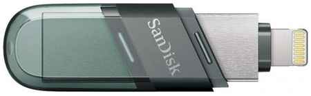 Флеш Диск Sandisk 64Gb iXpand Flip SDIX90N-064G-GN6NN USB3.1 зеленый/серебристый 2034155500