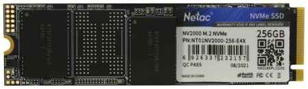 Твердотельный накопитель SSD M.2 Netac 256Gb NV2000 Series Retail (PCI-E 3.1 x4, up to 2500/1000MBs, 3D NAND, 150TBW, NVMe 2034156252